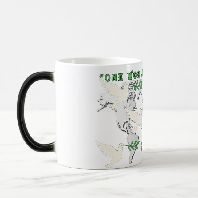 Peace Dove World Map Tasse (Links)