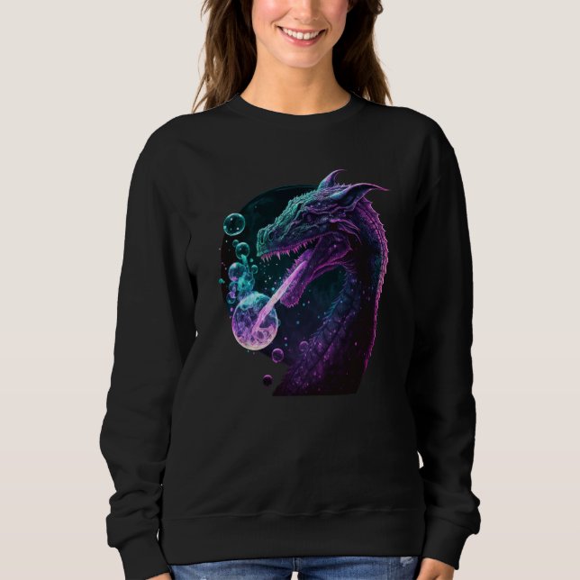 Peace Dragon With Bubbles  3 Sweatshirt (Vorderseite)