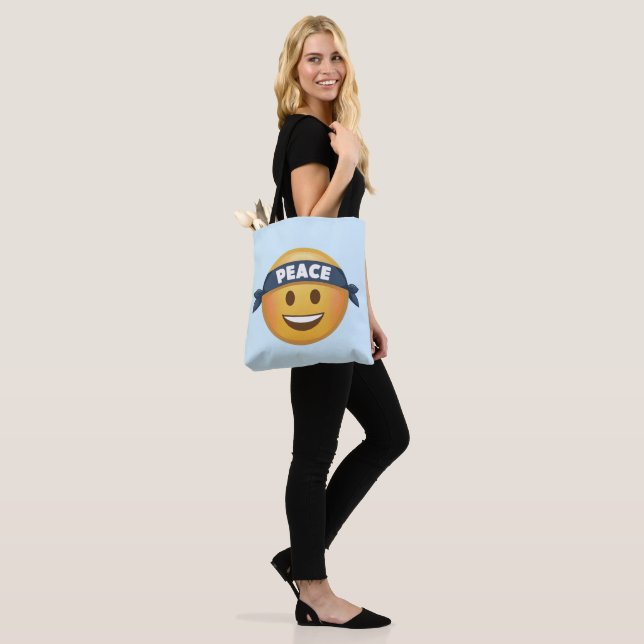 Peace Emoji Tasche (Am Model)