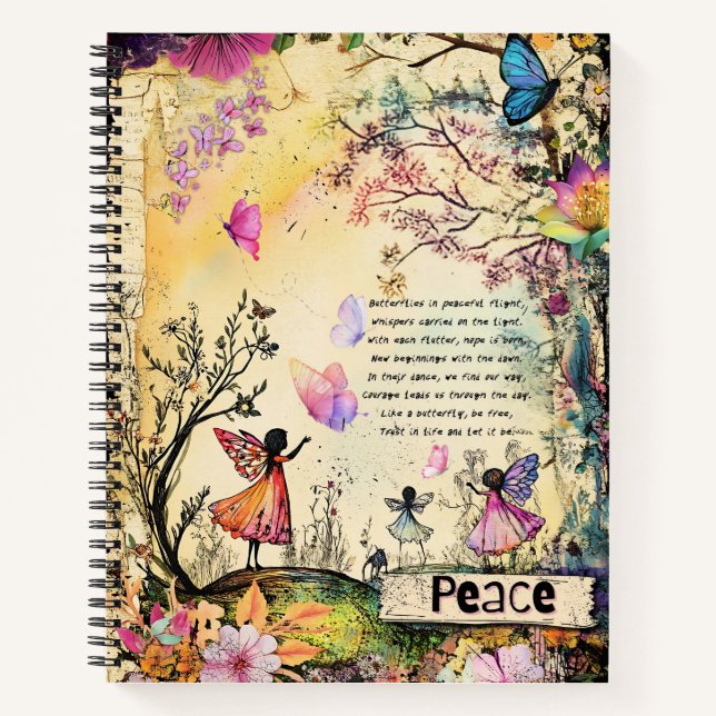 Peace Fairy Notizbuch (Vorderseite)