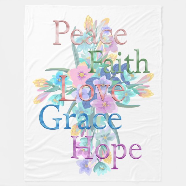 Peace Fleece Blanket (Vorderseite)