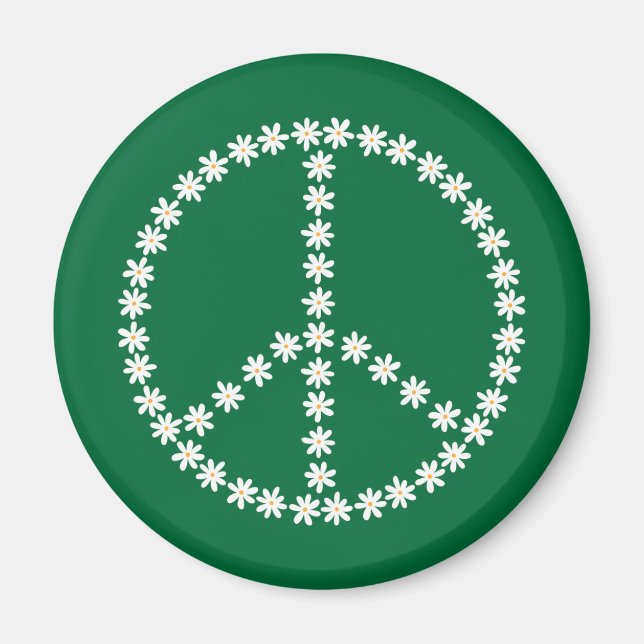 Peace Floral Magnet (Vorne)