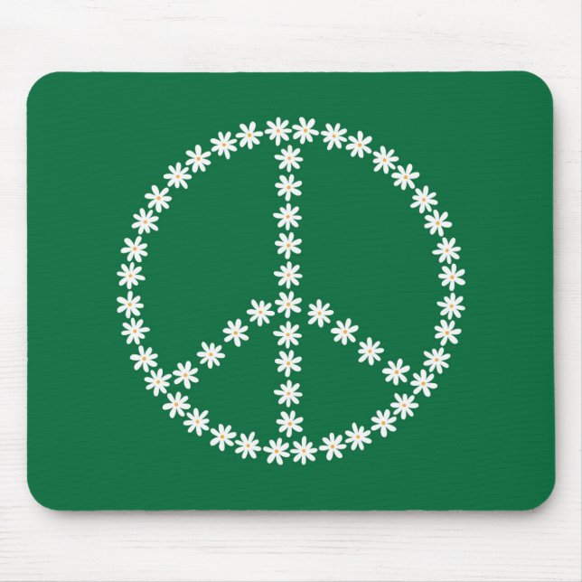 Peace Floral Mousepad (Vorne)