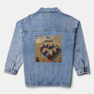 Peace Follows Me Beautiful Beach Floral T-Shirt