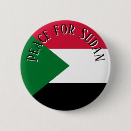 Peace for Sudan Button Pin  Solidarity & Awareness