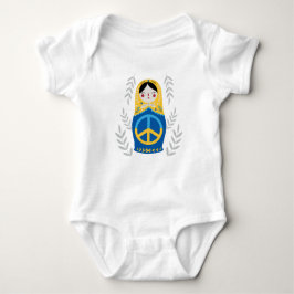 Peace for Ukraine  Baby Strampler