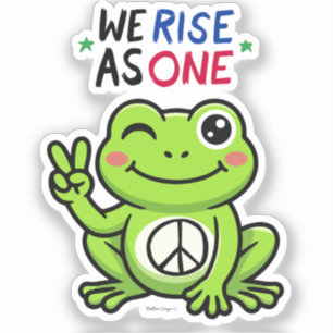 PEACE FROG - AUTOCOLLANTS NOUS NE FAISONS QU'UN