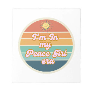 Peace Girl Ära Notizblock