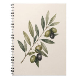 Peace Grows Here | Vintage Olive Branch Botanical Notizblock