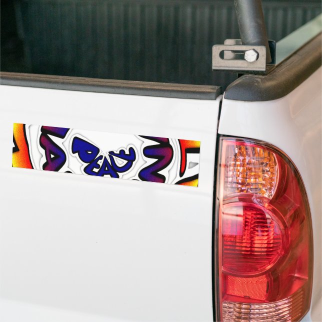 Peace Hakuna Matata Circle Art Print Autoaufkleber (Auf Lkw)