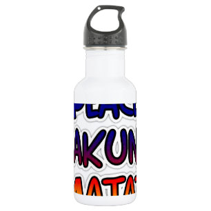 Peace Hakuna Matata Edelstahlflasche