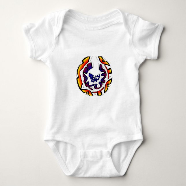 "Peace Hakuna Matata" Rundschreiben Baby Strampler (Vorderseite)