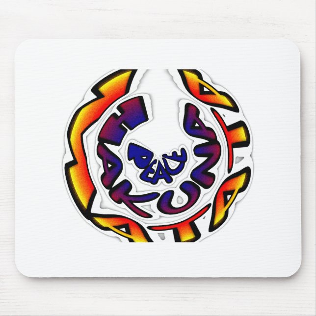 "Peace Hakuna Matata" Rundschreiben Mousepad (Vorne)