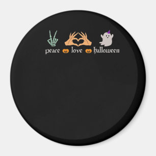Peace Halloween Peace Sign Skeleton Hexe's Hands Magnet