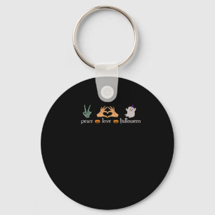 Peace Halloween Peace Sign Skeleton Hexe's Hands Schlüsselanhänger