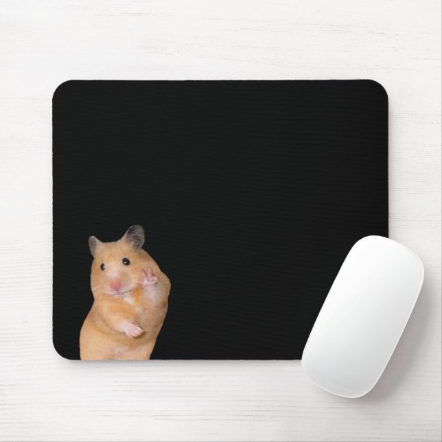 Peace Hamster Meme Mouse Pad Mousepad (Mit Mouse)