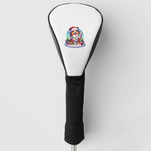 Peace Hand Shetland Sheepdog Christmas Lights Wome Golf Headcover