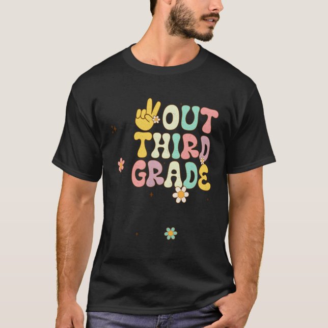 Peace Hand Third 3 Rd Klasse Bye 3 Rd Klasse T-Shirt (Vorderseite)