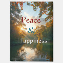 Peace & Happiness  Magnet