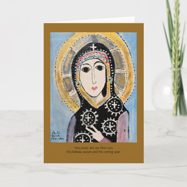 Peace holiday card karte (Vorderseite)