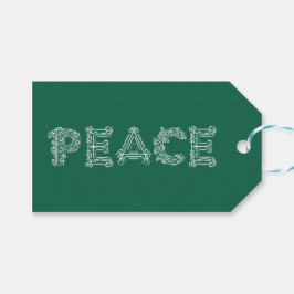 Peace Holiday-Geschenk-Tag Geschenkanhänger