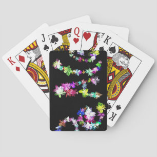 "PEACE" in Blume Art Print Customizing Product Spielkarten