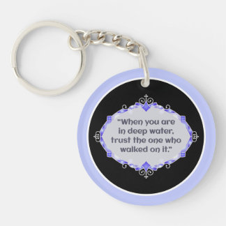 Peace in deep waters schlüsselanhänger