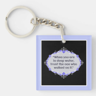 Peace in deep waters schlüsselanhänger