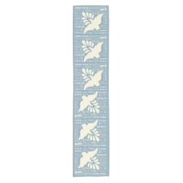 PEACE in vielen Sprachen benutzerdefinierte Farbta Kurzer Tischläufer