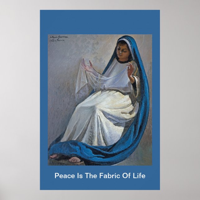 peace is the fabric of life poster (Vorne)