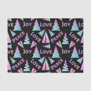 Peace Joy Liebe Weihnachtsbaum Seidenpapier