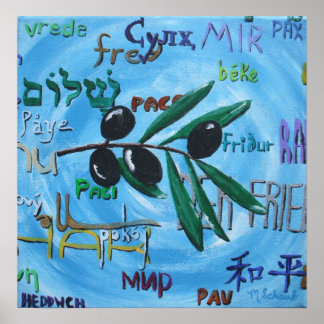"Peace Language"-Druck (SSS) Poster