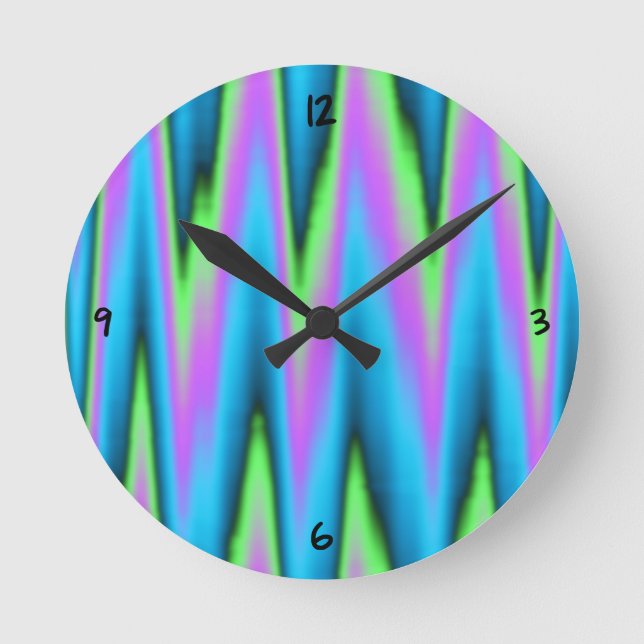 Peace Leaf Runde Wanduhr (Vorderseite)