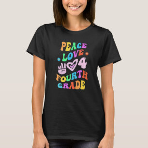 Peace Liebe 4. GRADE Retro School Lehrerin VIURTH T-Shirt