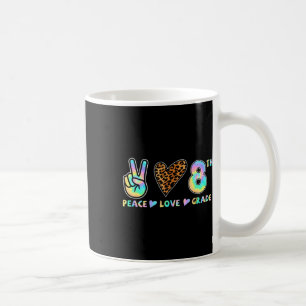 Peace Liebe 8. Klasse Squad Zurück zum Schullehrer Kaffeetasse