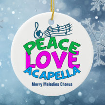 Peace Liebe Acapella Group Niedlich Custom Christm