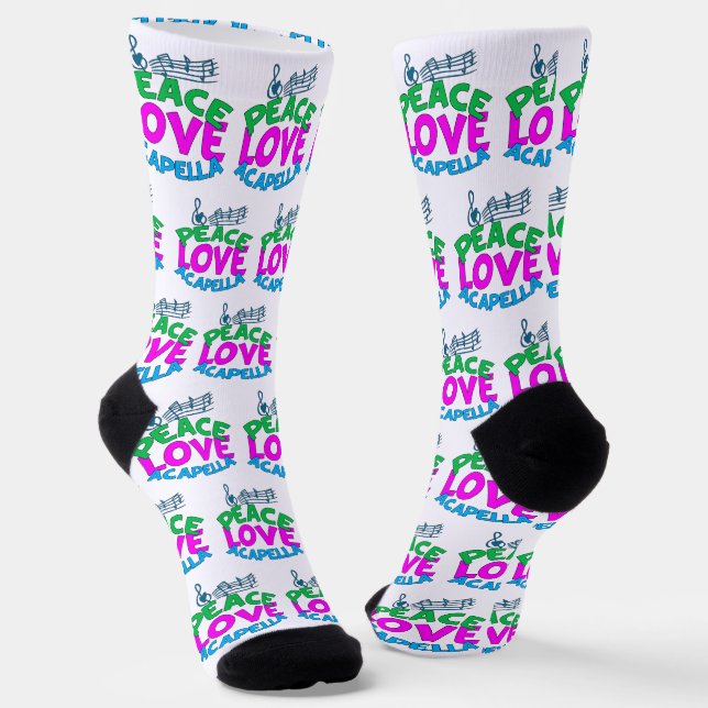Peace Liebe Acapella Group Women Socken (Gewinkelt)