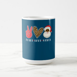 Peace Liebe Afrikanischer Weihnachtsmann Weihnacht Kaffeetasse