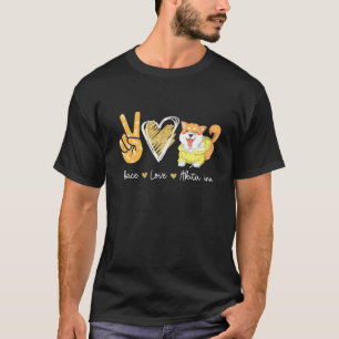 Peace Liebe Akita Inu Dog Lovers T-Shirt