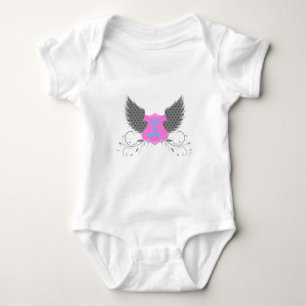 Peace Liebe Angel Wings Baby Bodysuit Strampler