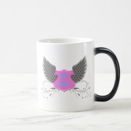 Peace Liebe Angel Wings Design Verwandlungstasse