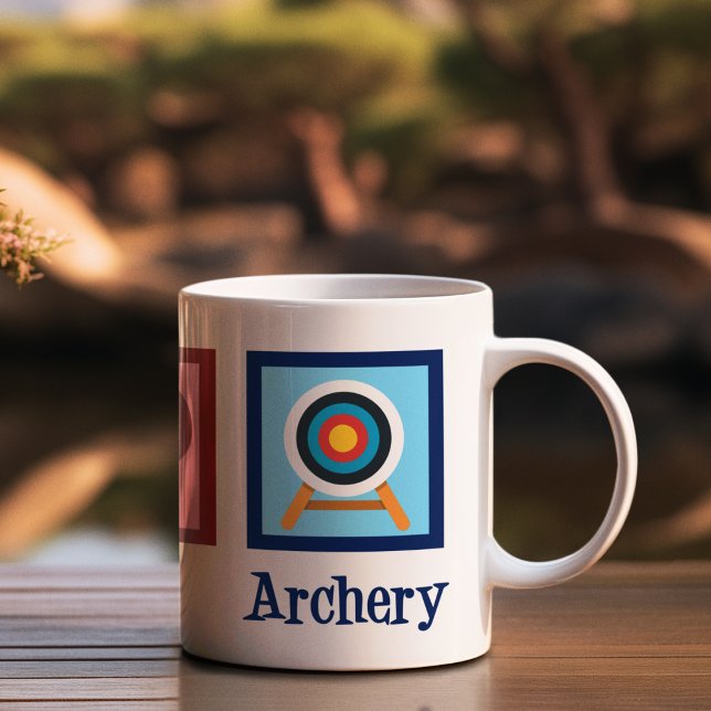 Peace Liebe Archery Niedlich Weihnachten Kaffeetasse (Von Creator hochgeladen)