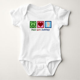Peace Liebe Audiology Niedlich Audiologe Baby Strampler