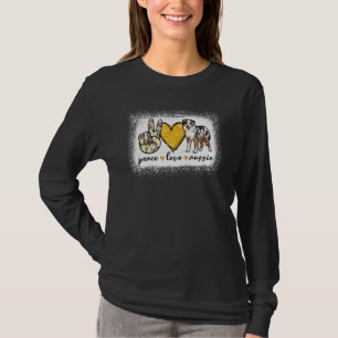 Peace Liebe Aussie Bleached Australian Shepherd T-Shirt