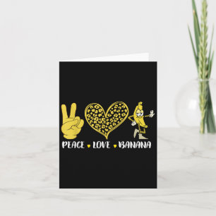 Peace Liebe Banana Spaß Lugano Frische Liebe Ban Karte