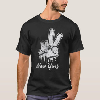 Peace Liebe Baseball New York Ny Skyline Apparel 1 T-Shirt