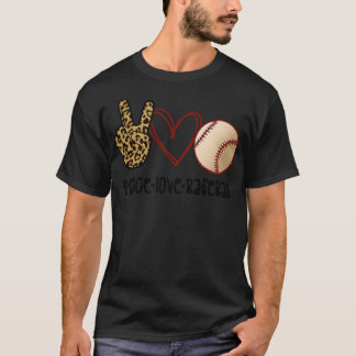 Peace Liebe Baseball Sportklamotten T-Shirt