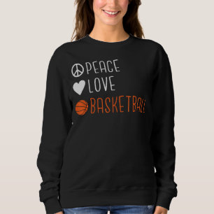 Peace Liebe Basketball Sweatshirt