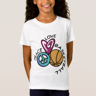 Peace Liebe Basketball T-Shirt