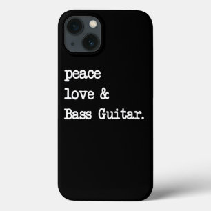 Peace Liebe & Bass Guitar Musician Guitaris Case-Mate iPhone Hülle